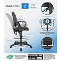 Boss® Multi-Function Fabric Drafting Stool w/ Loop Arms; Black