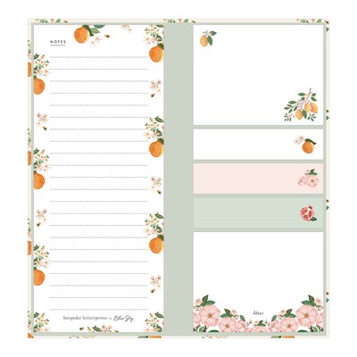 Blue Sky Bespoke Sticky Notes Combo Pack, Mini Oranges, 50 Sheet/Pad, 4 Pads/Pack (155597)