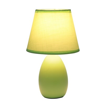 Simple Designs 9.45" LED Table Lamp, Green (LT2009-GRN-LB)