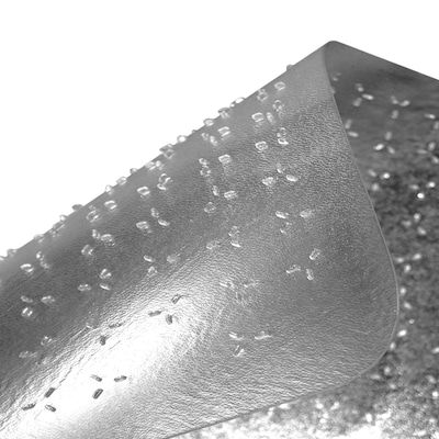 Floortex Cleartex TrYlok Carpet Chair Mat with Lip, 45" x 53", Designed for Low-Pile Carpet, Clear Vinyl (NRCMFLVT0004)