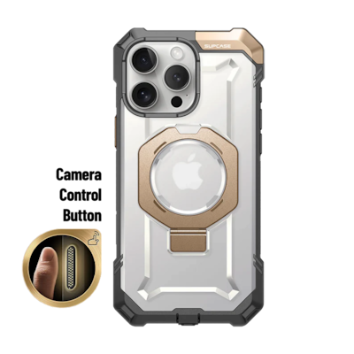 SUPCASE Unicorn Beetle Grip MagSafe Case for iPhone 16 Pro Max, Shock Absorbing, Desert Gold ("SUP-iPhone2024Max-UBGrip-Desert/G