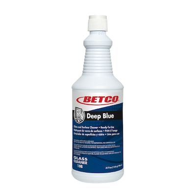 Betco Deep Blue Glass & Surface Cleaner RTU, 32 oz., 12/Carton (BET1081200)