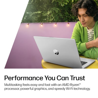 HP 17.3" Laptop, AMD Ryzen 3 7320U, 8GB RAM, 512GB SSD, +11 Hour Battery, Windows 11 Home