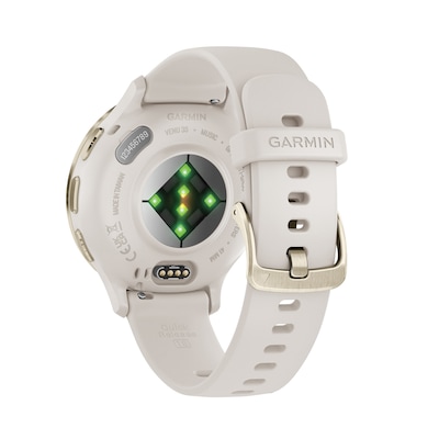 Garmin Venu 3S Smartwatch, GPS, 41mm, Ivory Silicone Band (010-02785-04)