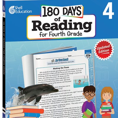 Shell Education 180 Days of Reading 2nd Edition, Grade 4 (SEP135046)