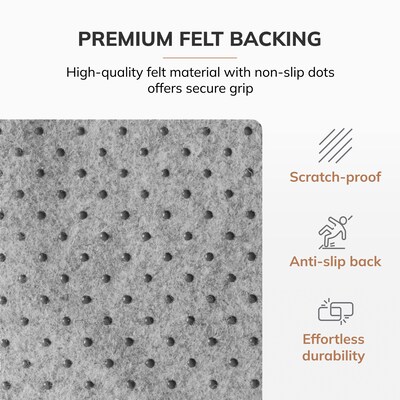 Anji Mountain Plush Bamboo Carpet & Hard Floor Chair Mat, 42" x 48", Natural (AMB0500-1010)