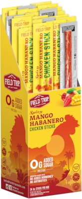 Field Trip Mango Habanero Chicken Meat Stick, 1 oz., 24/Box (C01002406MH)