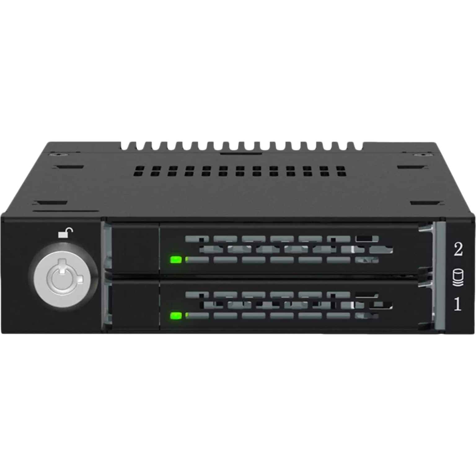 Icy Dock ToughArmor M.2 PCIe 4.0 NVMe SSD Enclosure for External 3.5 Drive Bay, Black (MB834MK-B V2)