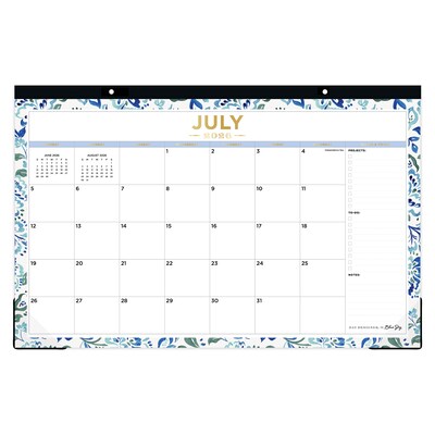 2026-2027 Blue Sky 11 x 17 Academic Monthly Wall Calendar, Hawthorne Blue (158183)