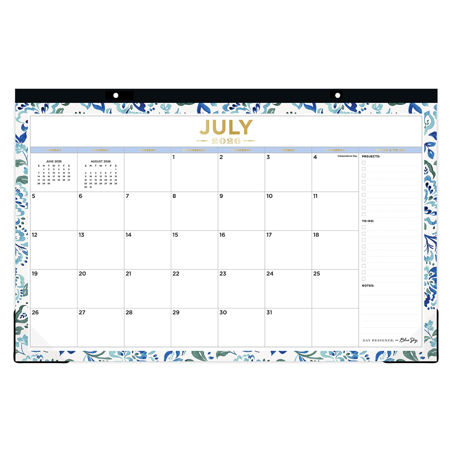 2026-2027 Blue Sky 11 x 17 Academic Monthly Wall Calendar, Hawthorne Blue (158183)