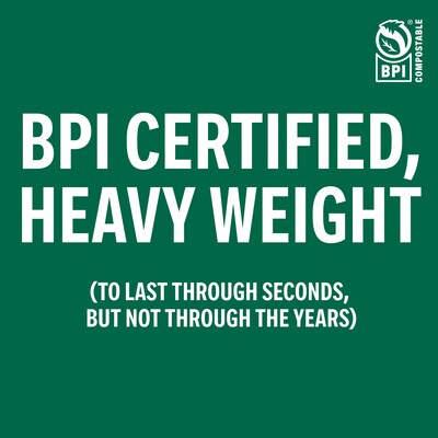 Perk™ Eco Compostable Paper Plates, 6", White, 250/Pack (PK61286)