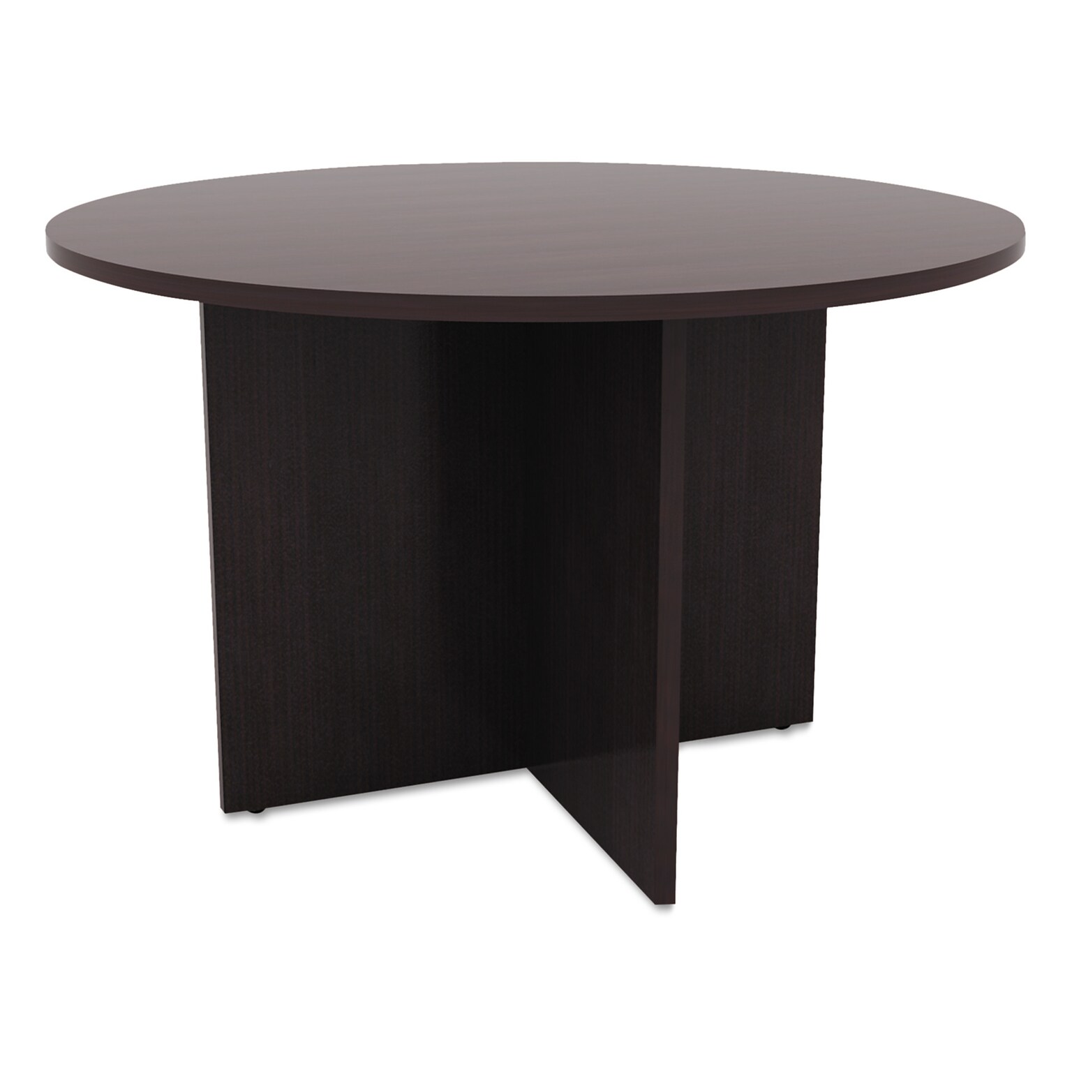 Alera Valencia Round Conference Table W/legs, 29 1/2h X 42 Dia., Espresso (ALEVA7142ES)