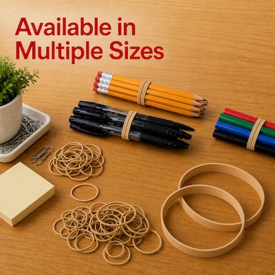 Staples Economy #64 Rubber Bands, 3-1/2" x 1/4", 95/Pack (28611-CC)