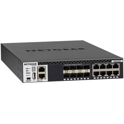 Netgear 16-Port High-Performance Managed Switch, 10Gbps, Black (XSM4316S-100NES)