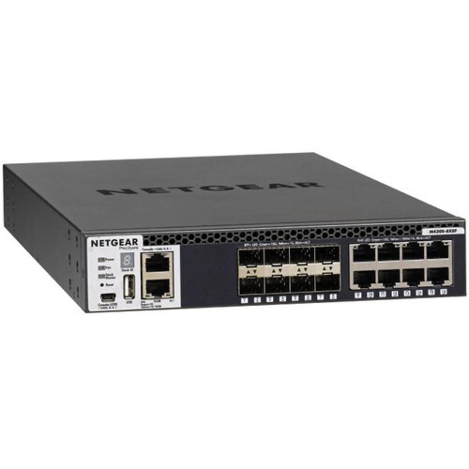 Netgear 16-Port High-Performance Managed Switch, 10Gbps, Black (XSM4316S-100NES)
