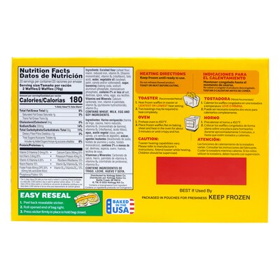 Eggo Homestyle Waffles, 49.3 oz., 40/Pack (220-02471)