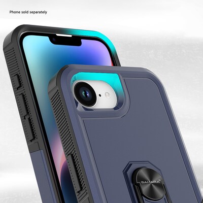 SaharaCase Raider Series Phone Case for iPhone 16e, Shock Absorbing, Midnight Blue (CP00820)
