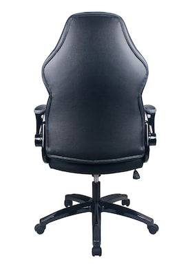 Raynor Group Playr Polyurethane Gaming Chair, Black/Grey (G-GAMEBSC-GRY)