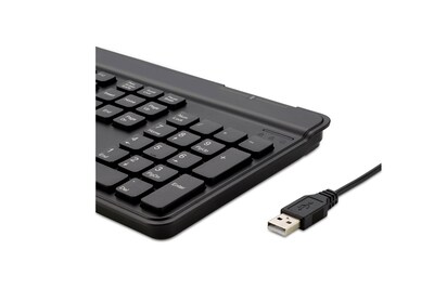 Kensington KB201C Simple Solutions Wired Keyboard with Smart Card Reader, Black (K75454TAA)
