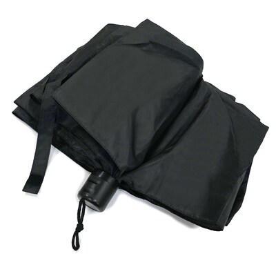 Household Helpers Manual Opening Travel Umbrella Shelf Display, Black, 6/Box, 6 Boxes/Carton (12219)