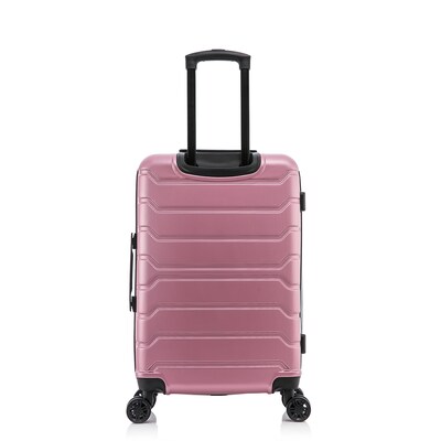 InUSA Trend Plastic 4-Wheel Spinner Luggage, Rose Gold (IUTRE00M-ROS)