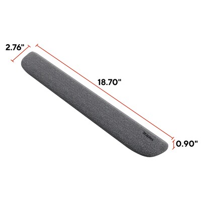 Staples TECH Gel Non-Skid Wrist Rest, Gray (53330)