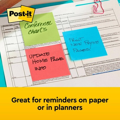 Post-it Notes, 3 x 3, Poptimistic Collection, 100 Sheets/Pad, 18 Pads/Cabinet Pack (654-18CTCP)