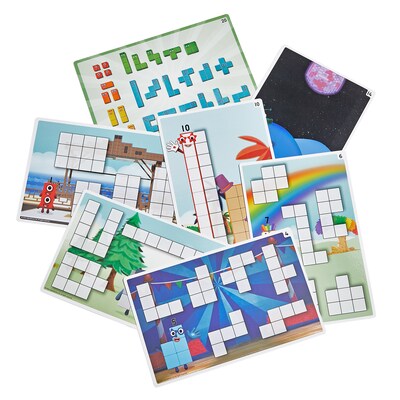 hand2mind Numberblocks Wooden Building Blocks Activity Set (96932)