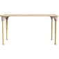 Flash Furniture Bright Beginnings Hercules Rectangular Table, 47" x 24", Height Adjustable, Beech (MK-ME088025-GG)
