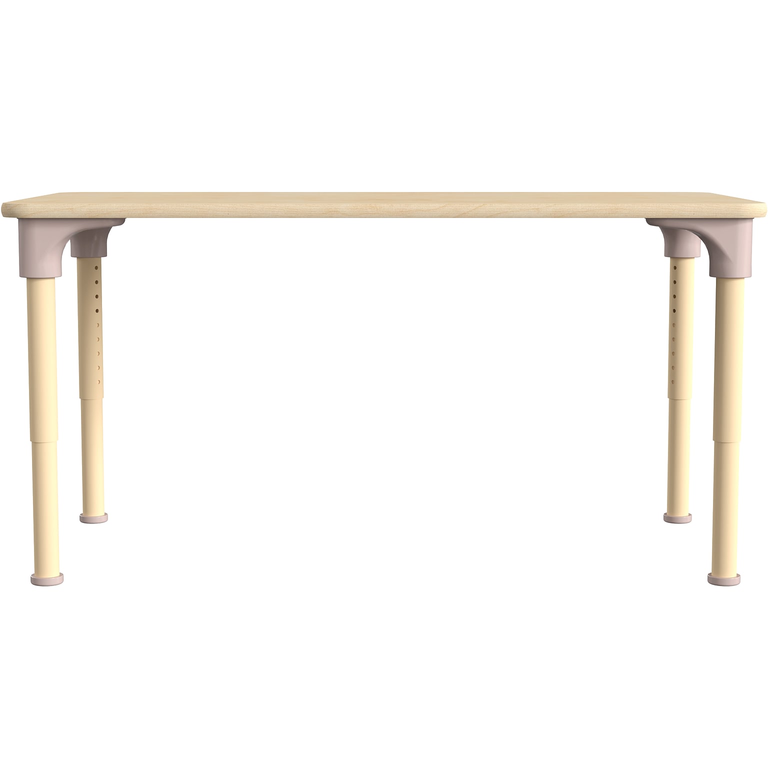 Flash Furniture Bright Beginnings Hercules Rectangular Table, 47 x 24, Height Adjustable, Beech (MK-ME088025-GG)