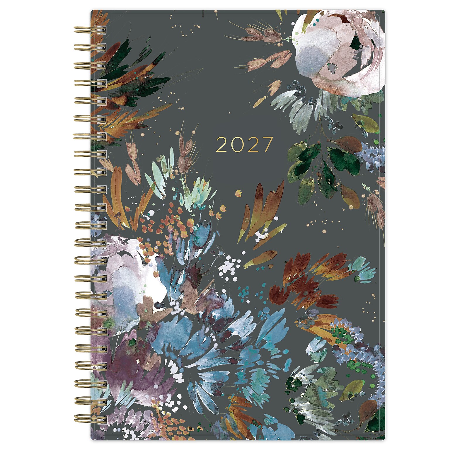2027 Blue Sky Kelly Ventura Midnight Garden 5 x 8 Calendar Year Weekly & Monthly Standard Planner, Plastic Cover
