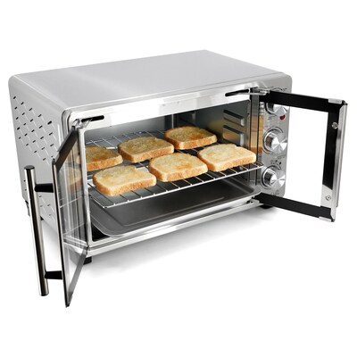 MegaChef 25 Liter Multi-Function Counter Top Oven, Silver