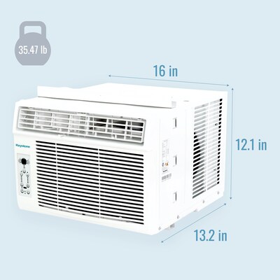 Keystone 115-Volt 5000 BTU Window Air Conditioner with Remote, White (KSTAW05DE)
