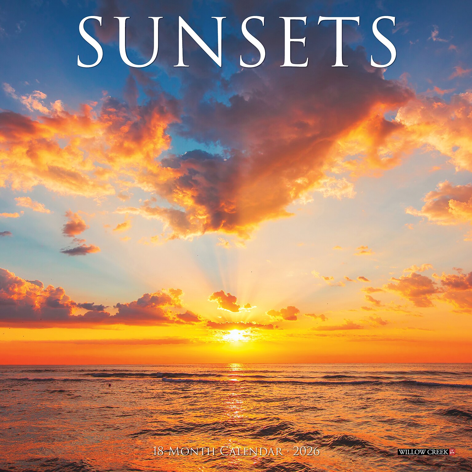 2026 Willow Creek Sunsets 7 x 0.17 Monthly Wall Calendar (53775X)