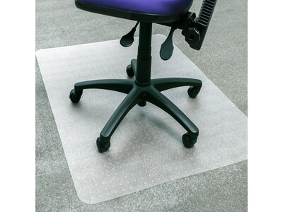 Cleartex Advantagemat Plus Carpet Chair Mat, 36" x 48", Clear APET (NCCMFLAG0002)