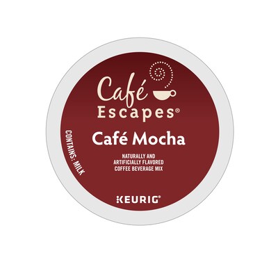 Cafe Escapes Mocha Coffee Keurig® K-Cup® Pods, 96/Carton (68037)