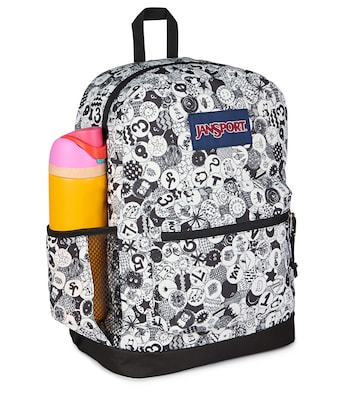 JanSport Cross Town Plus Laptop Backpack, Small, Doodle Dots (JS0A7ZNZA0G)