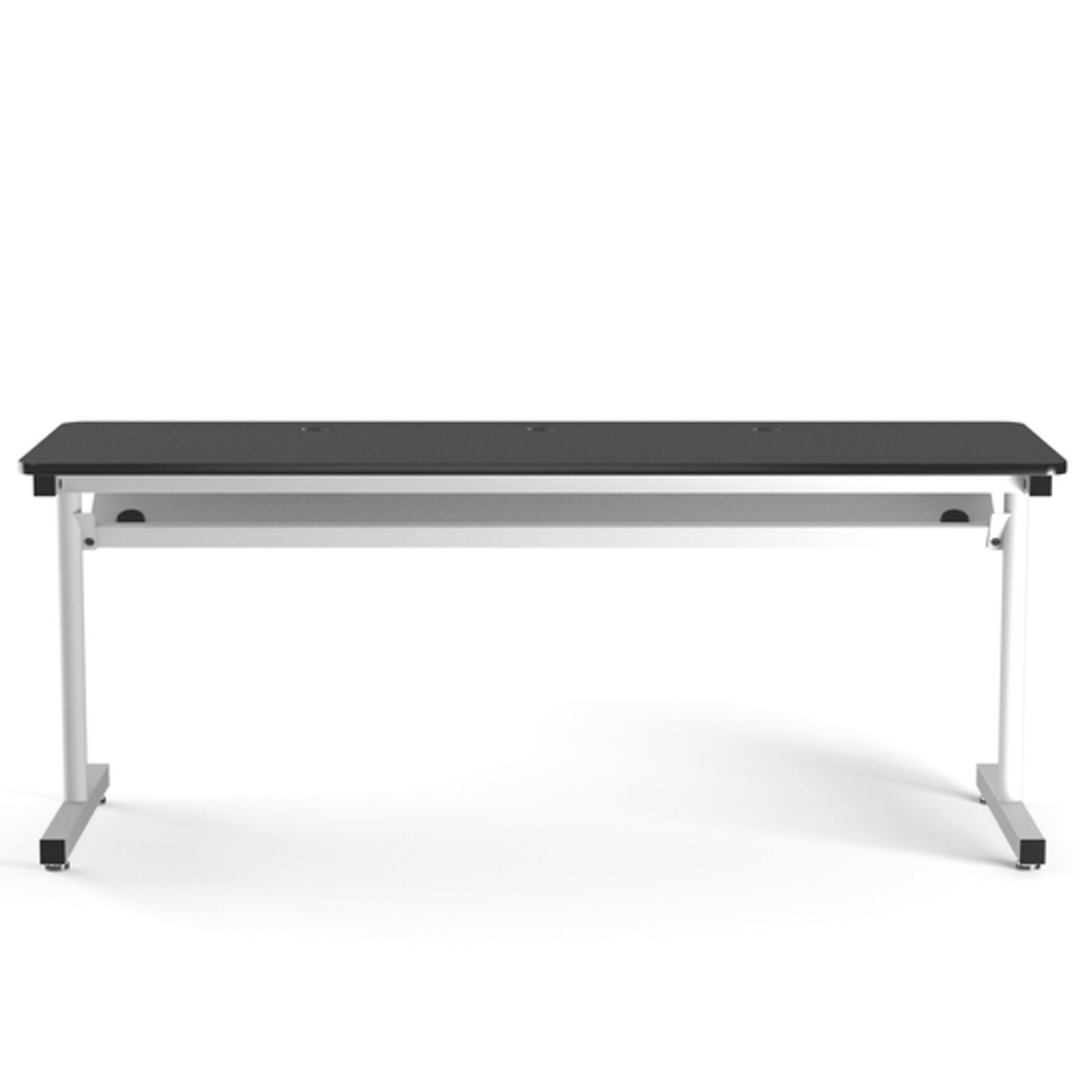VersaDesk 72W Basic Computer Table, Black/White (BCT7224-BW)