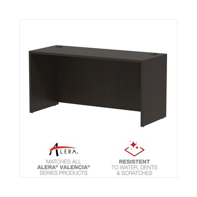 Alera Valencia Series Credenza Shell, 59 1/8w X 23 5/8d X 29 1/2h, Espresso