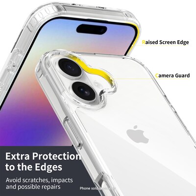 SaharaCase Venture Series Phone Case for iPhone 17, Shock Absorbing, Clear (CP00922)