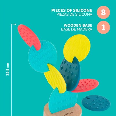 Miniland Feel to Learn Sensory Cactus, 9 Pieces/Set (MLE97345)