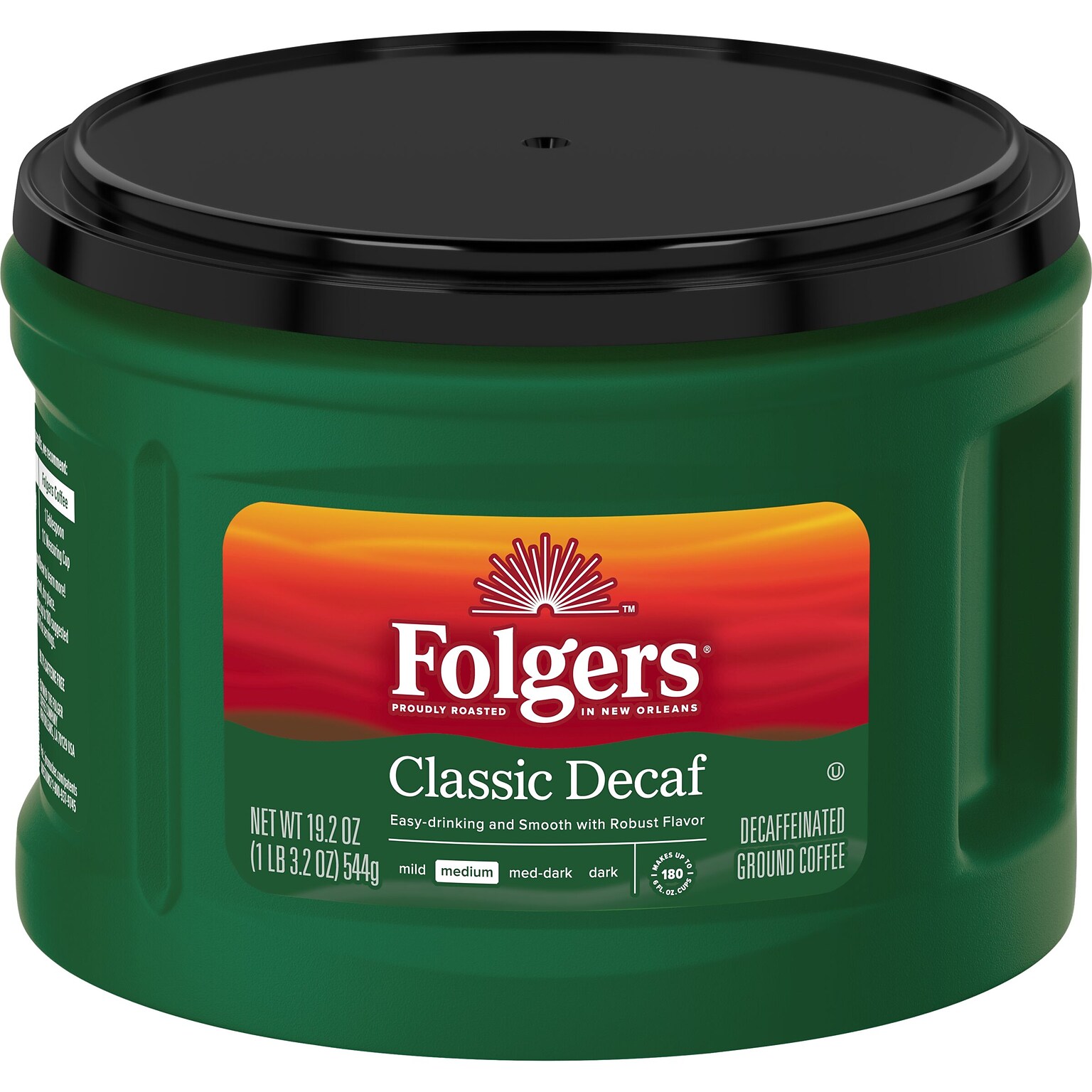 Folgers Classic Decaf Ground Coffee, Medium Roast, 19.2 oz., Each (SMU30406)