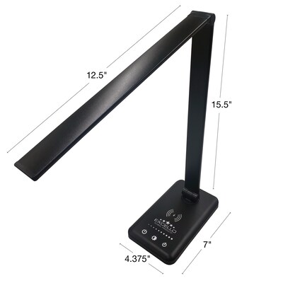 Excello Global Products LED Desk Lamp, 15.5", Black (EGP-DL-09-BLK)