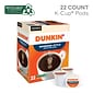 Dunkin' Espresso-Style Coffee, Extra Dark Roast, 0.37 oz. Keurig® K-Cup® Pods, 22/Box (5000367616)