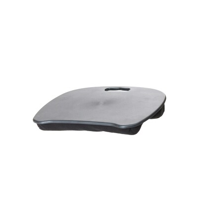 Mind Reader Analog Laptop Desk with Pillows and Handle, Black (LPTPDSK-BLK)