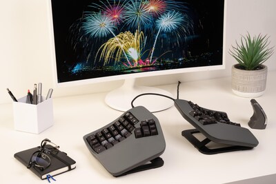 Kinesis Advantage360 Wired Ergonomic Mechanical Keyboard, Graphite (KB360-GBR)