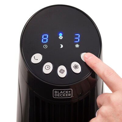 Black & Decker 36" Oscillating Tower Fan, 3-Speed, Black (BFTR36B)