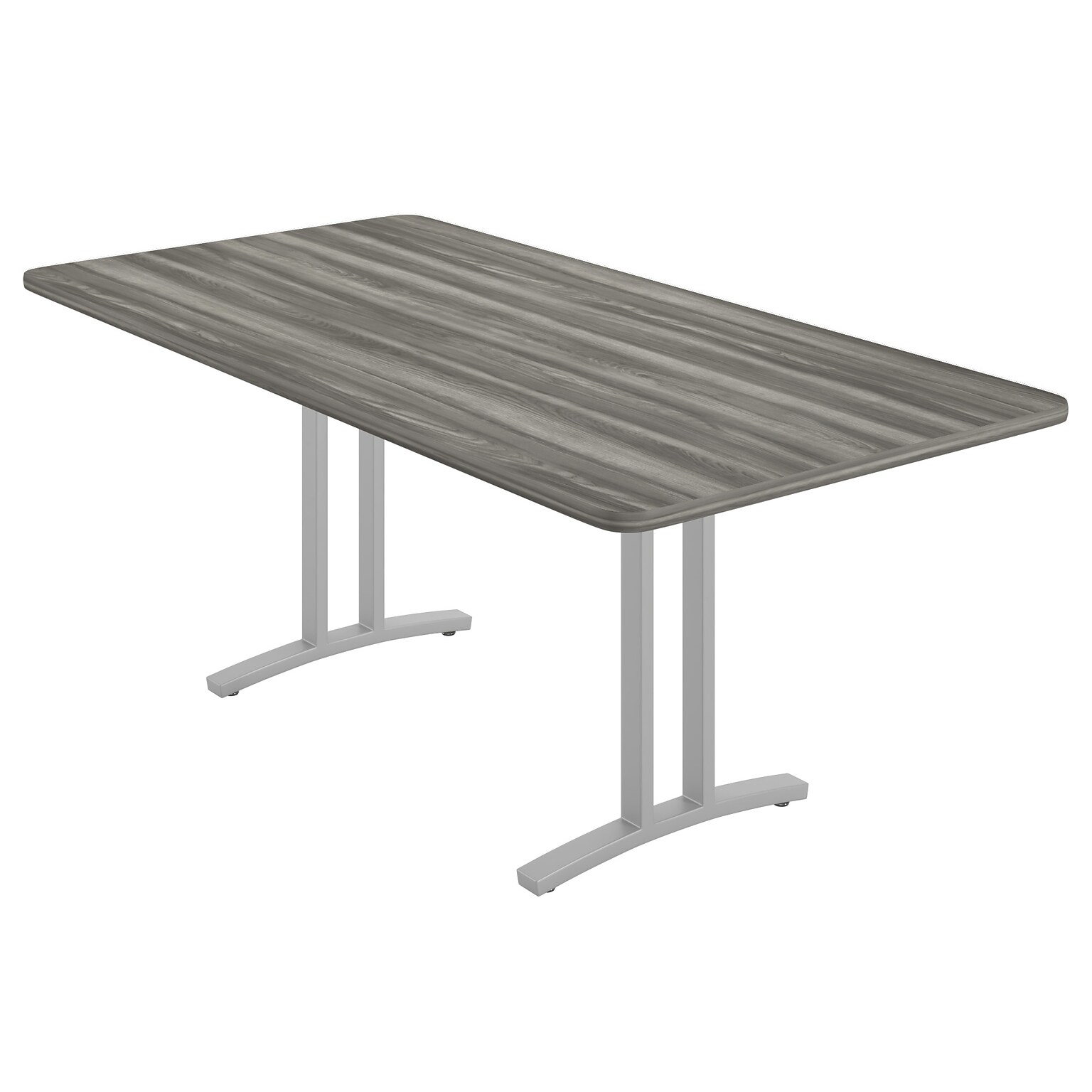 Correll Curvature Collection 72W x 36D Conference Table, New England Driftwood (CC3672R-52-14-52)
