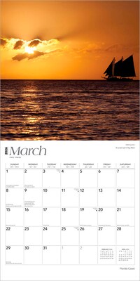 2026 BrownTrout Florida Coast 12" x 12" Monthly Wall Calendar (9798330703258)