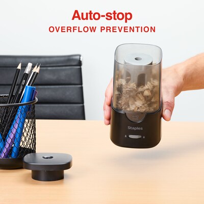 Staples Classroom Electric Pencil Sharpener, Black (ST62629)